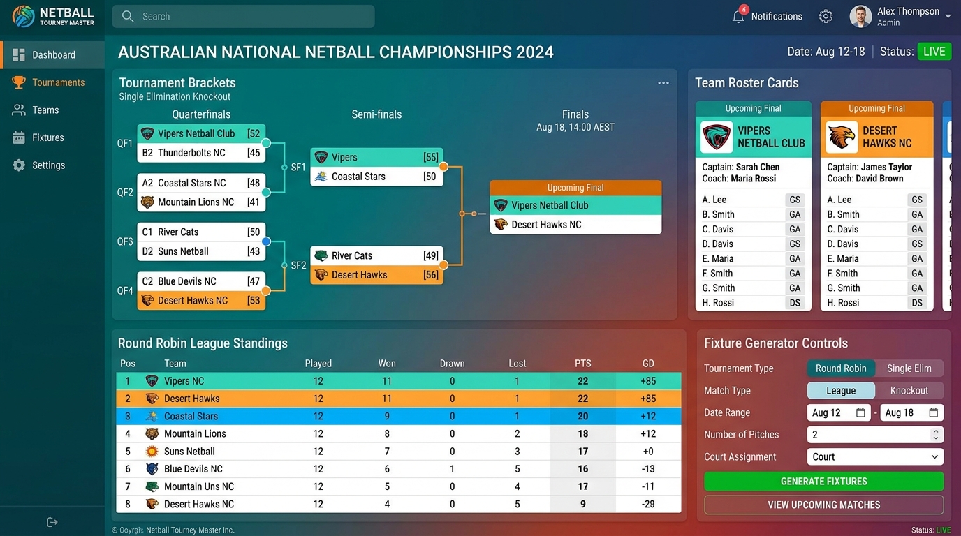 Tournament Management & Brackets Screenshot
